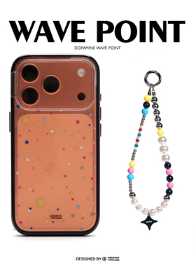 原创设计COCOPOT【多巴胺波点】黑边亮面透明壳 适用于苹果17ProMax 16 15 14Pro IMD手机壳个性简约