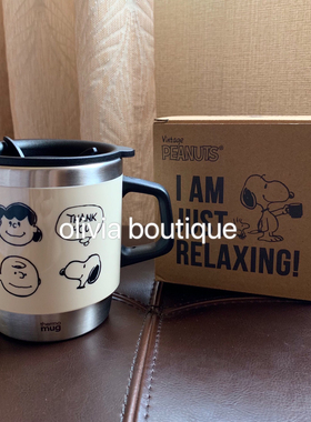 限定VINTAGE SNOOPY Thermo Mug合作款马克杯不锈钢保温杯