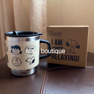 限定VINTAGE Thermo Mug合作款 马克杯不锈钢保温杯 SNOOPY