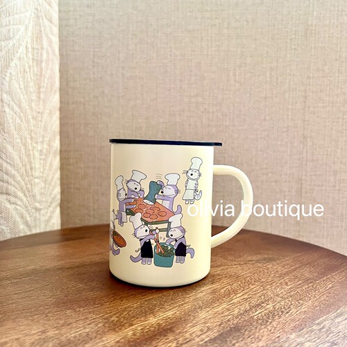 现货 日本限定niko and 11只猫联名合作不锈钢保温马克杯粥汤罐