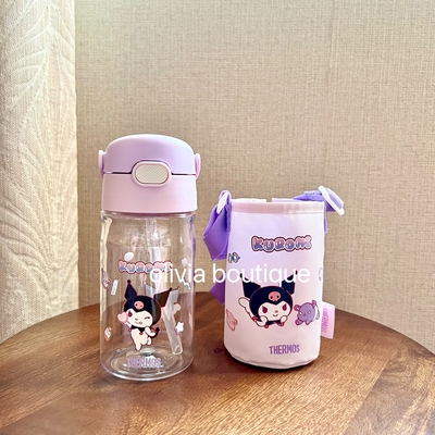 现货 THERMOS膳魔师三丽鸥库洛米联名夏季儿童吸管直饮冷水杯水壶