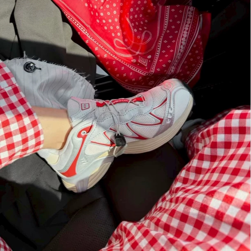 SALOMON萨洛蒙 XT-WHISPER银红抽绳亮眼个性 低帮 户外功能鞋