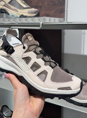 SALOMON萨洛蒙Techamphibian5网布织物防石稳固可折叠后跟溯溪鞋