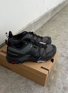 萨洛蒙SALOMON萨洛蒙XULTRA4男款黑灰户外登山防水抓地稳定徒步鞋