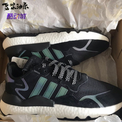 adidas三叶草夜行者缓震休闲鞋