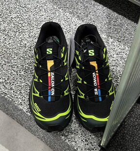 SALOMON萨洛蒙XT6舒适百搭耐磨支撑轻便黑色杰克松绿绿色徒步鞋