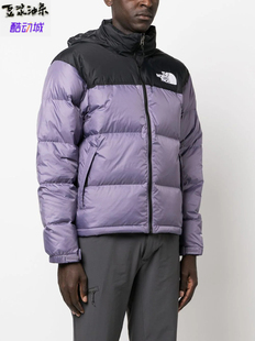 美版专柜7折The North Face北面正品TNF1996紫面包羽绒服700蓬松