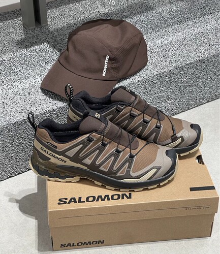 SALOMON萨洛蒙 XA Pro 3D V9 织物GTX舒适百搭防水登山鞋男款棕色