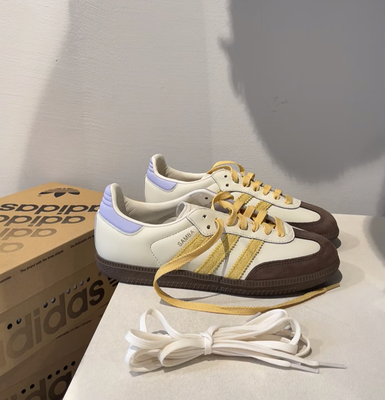 ADIDAS SAMBA 米黄低帮德训鞋复古运动休闲板鞋IE0875