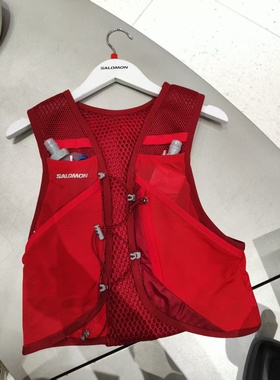 Salomon萨洛蒙男女同款越野水袋背包4升红色小容量含软水袋包