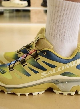 SALOMON萨洛蒙 XT-4 防滑 低帮 户外功能鞋 男款 黄色迷彩 474423