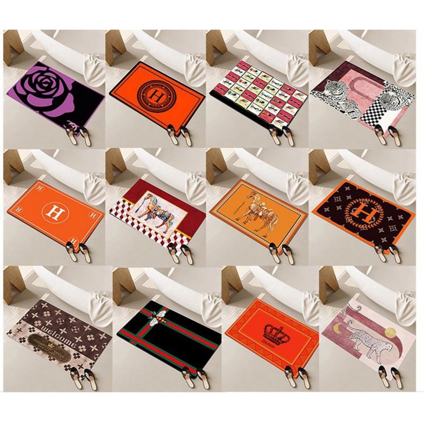 潮牌软硅藻泥浴室地垫卫浴家用卫生间吸水速干垫防滑地垫橙色脚垫,家庭/个人清洁工具,地垫,淘宝优惠券,粉丝福利购,淘宝优惠卷