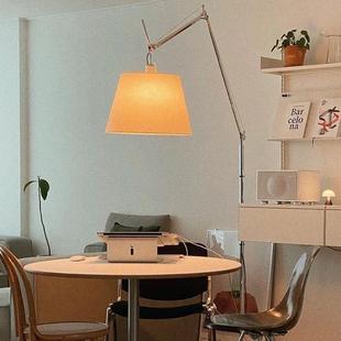 意大利Artemide摇臂伸缩中古落地灯卧室客厅书房钓鱼灯氛围工业风