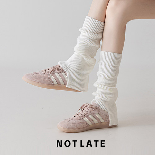 氛围感袜套白色堆堆袜女喇叭型