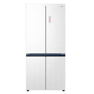 【门店同款】美的微晶一周鲜60cm超薄冰箱527十字双开四门家用