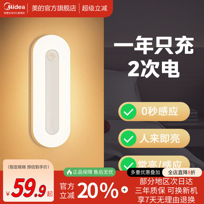 充电款人体自动感应灯图片