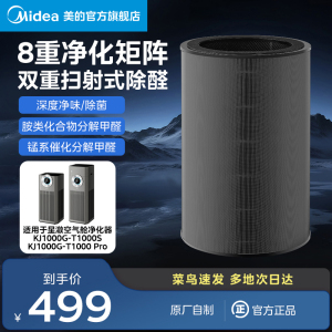 美的空气净化器滤网FC-100T1Pro适配KJ1000G-T1000Pro