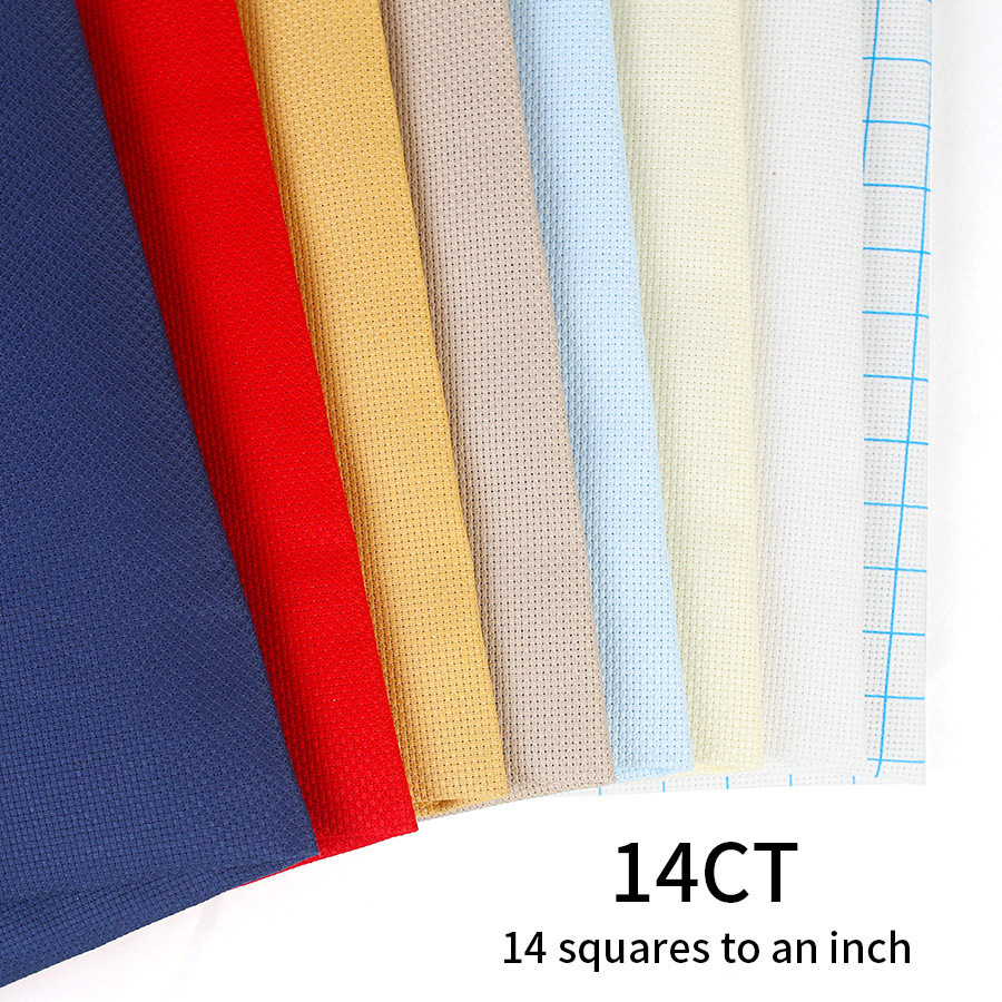 十字绣布块14ct小格绣布diy刺绣