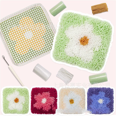 钩织小杯垫花朵四款小花材料包