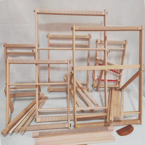 榉木实木DIY纺织机挂毯编织机