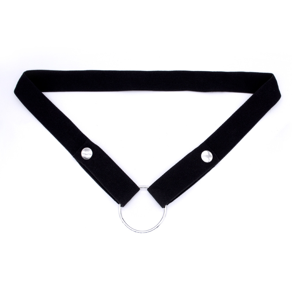 男士辅助带双向宽字母鸟笼固定带