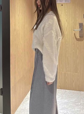 九1126韩国东大门毛衣区HABLE-8712493高档直邮学院人气潮流秋季