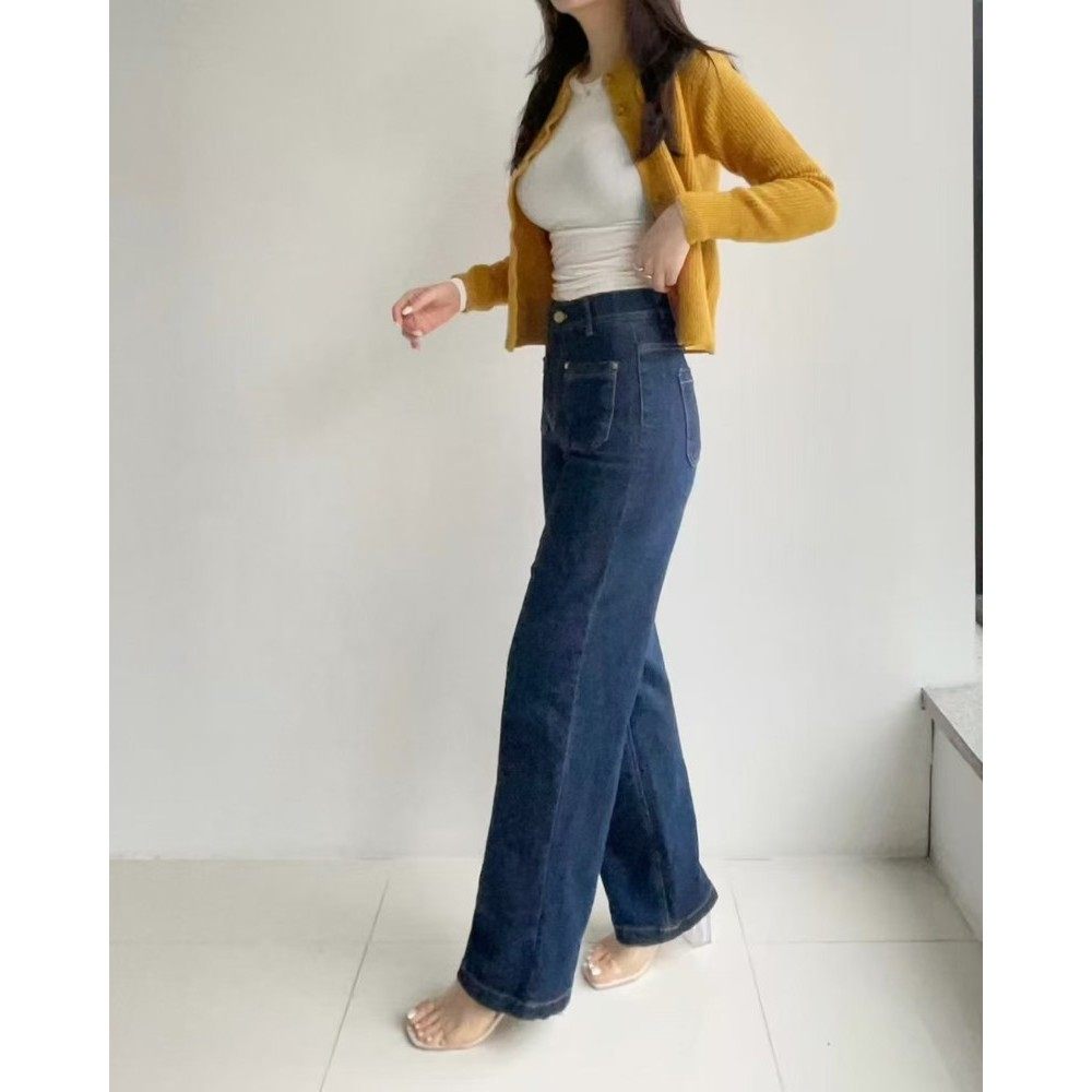 九0731韩国东大门运动牛仔裤区HowLuk-8597888端庄通勤新潮纯色