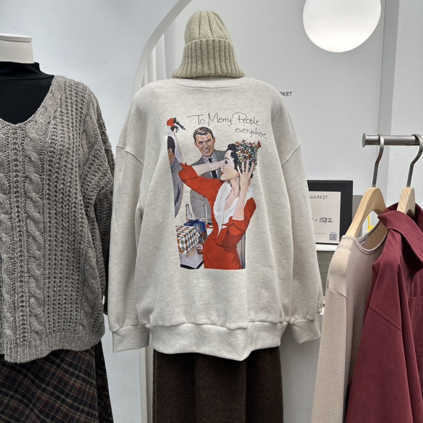 八1112韩国东大门卫衣加绒区4487755可爱时装冬季新潮正品端庄