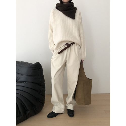 八1216韩国东大门休闲长裤区4542731欧美冬款时装新款精致直邮