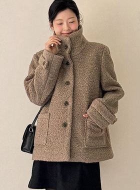 六1213韩国正品70568 外套区冬款都市新款风格直邮修身甜美端庄