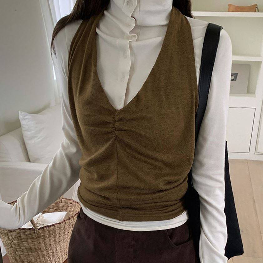 六1213韩国正品alit-tle-b--18588 背心区个性冬季浪漫正品魅力