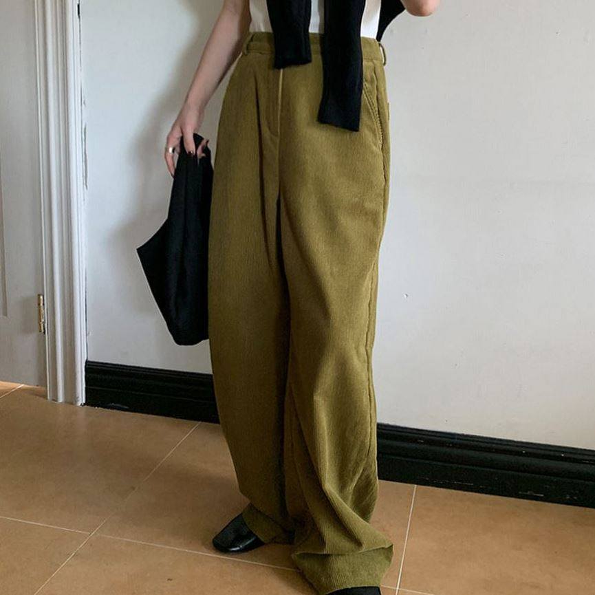 六1213韩国正品alit-tle-b--18284 裤子区通勤气质纯色高档正品