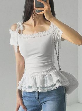 六0821韩国正品60673 T恤区修身通勤洋气纯色大气正品流行夏款