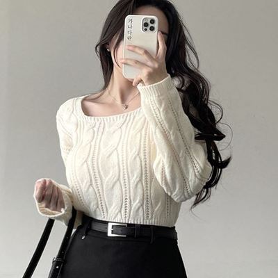 六1213韩国正品gan-adaran--6039 针织衫区街舞冬款潮流新款洋气