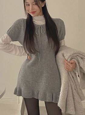 六1213韩国正品h-you--14155 连衣裙区冬款都市新款风格直邮修身