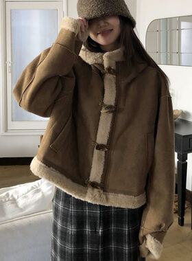 六1213韩国正品dailymarket-17749 外套区冬季复古正品英伦休闲