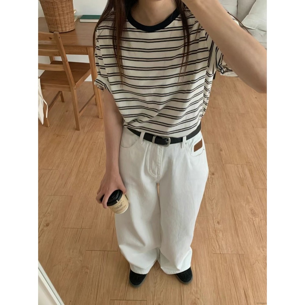 九0812韩国东大门t恤区doubleJ-8606678正品街头休闲瑞丽直邮气质