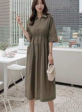 六0821韩国正品82283 连衣裙区新款独特直邮知性甜美浪漫秋夏清新