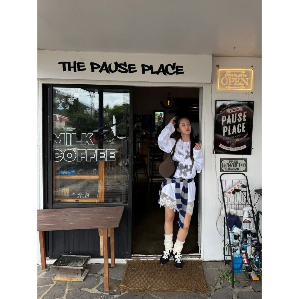 九0924韩国东大门t恤区EGGIS-8654144直邮端庄人气档口秋季舒适