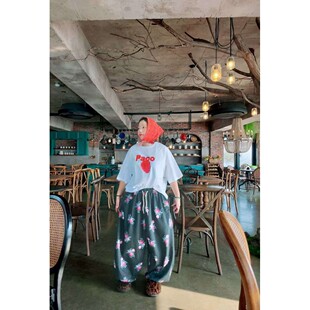 九0315韩国东大门t恤区abcd 8748669潮流直邮街舞甜美简约春冬