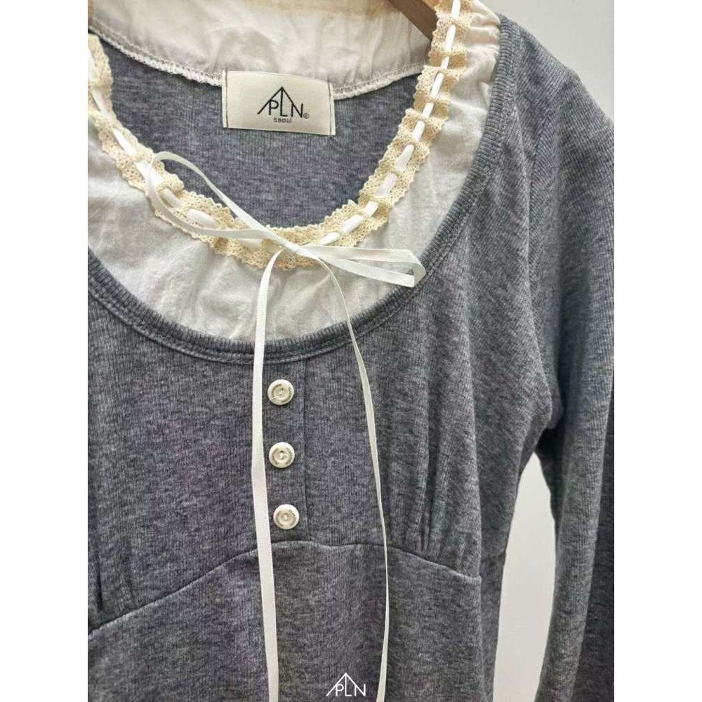 九1009韩国东大门t恤区THEPLAN-8665382修身新款优雅直邮大气甜美