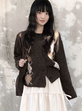 六1213韩国正品vin-vle-15774 针织衫区风格直邮修身甜美端庄秋冬