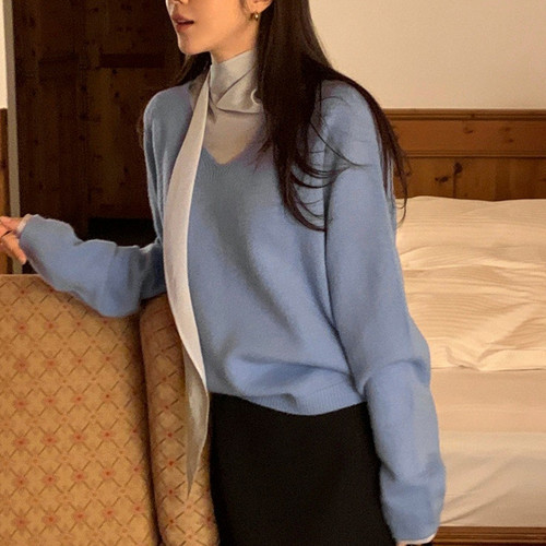 三1220韩国官网CRKO-t46292区女针织衫别致休闲洋气直邮都市人气