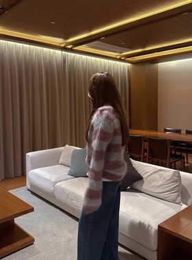 九1126韩国东大门毛衣区HABLE-8712496直邮洋气甜美魅力秋冬流行