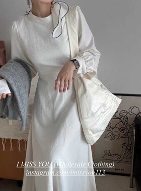 九1102韩国东大门连衣裙区IMISSYOU-8686619直邮街舞人气炸街秋季