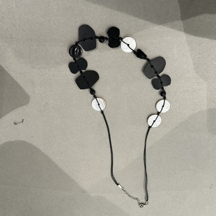 八0401韩国东大门首饰项链4147414纯色街头正品独特夏款气质新款