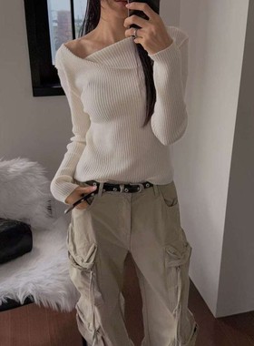 九1102韩国东大门针织衫区Murmuring-8687017秋季洋气通勤风格