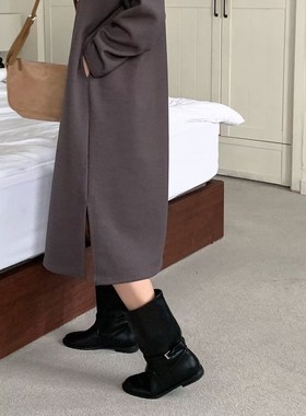 九0908韩国东大门连衣裙区RIFF-8635908街舞通勤优雅冬季个性正品