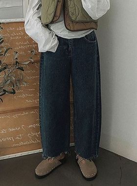 六1213韩国正品han-aun-n-i-190657 牛仔裤区独特可爱个性冬季