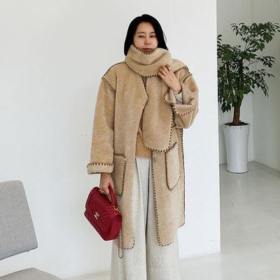 六1213韩国正品cocoj-an-e-21584 大衣区休闲欧美直邮瑞丽人气